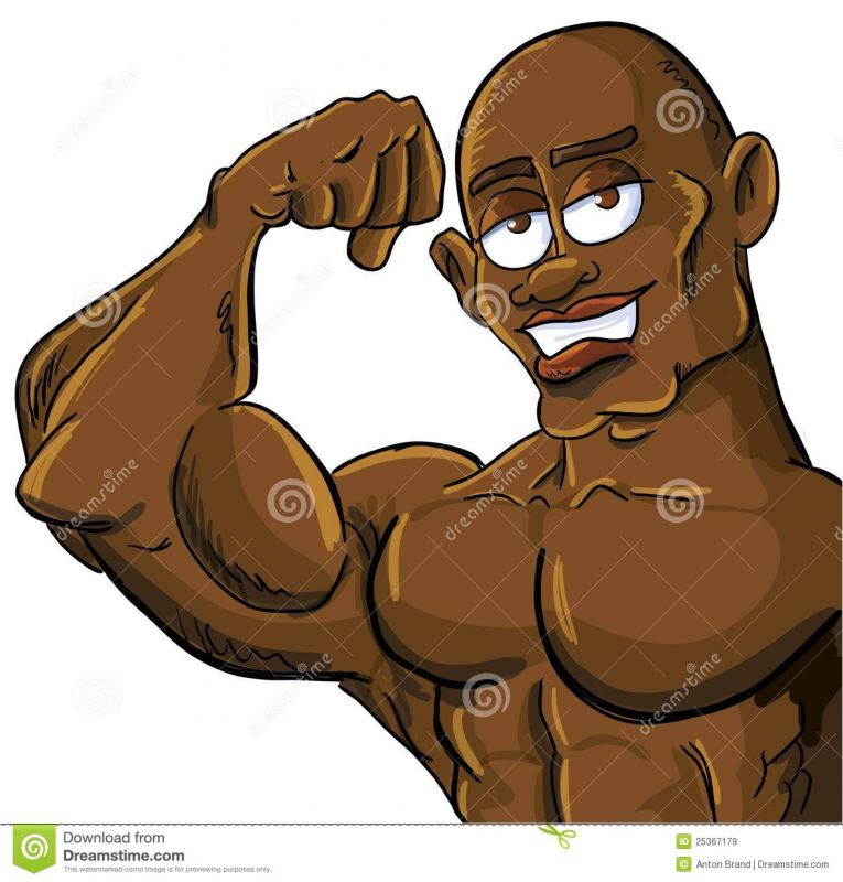 muscle guy clip art