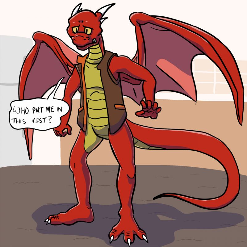 male anthro dragon tf