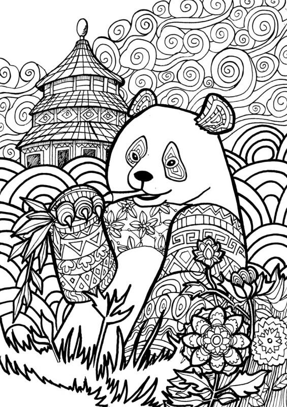 nature coloring pages for adults