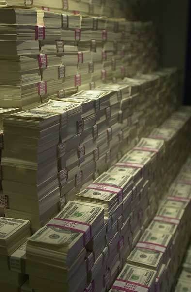 drug money stacks