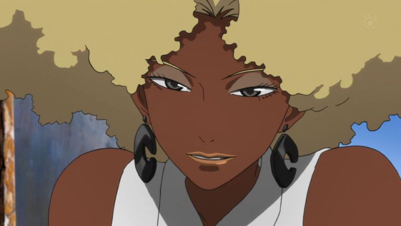 black anime girl kawaii