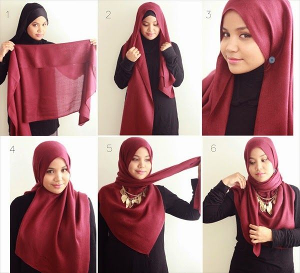 cara memakai jilbab terbaru