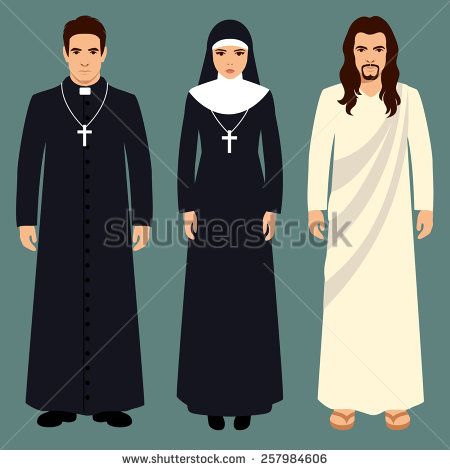 catholic nuns wearing black tights