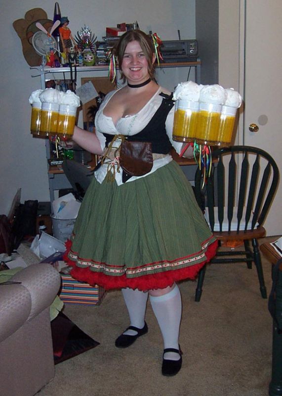 german beer maids cleavage
