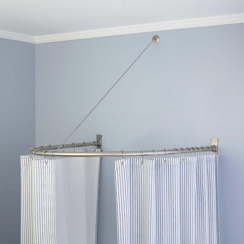 arched shower curtain rods