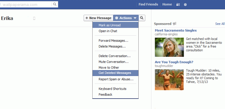 find deleted pictures on facebook