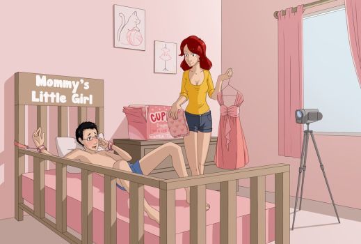 diaper chastity cartoon