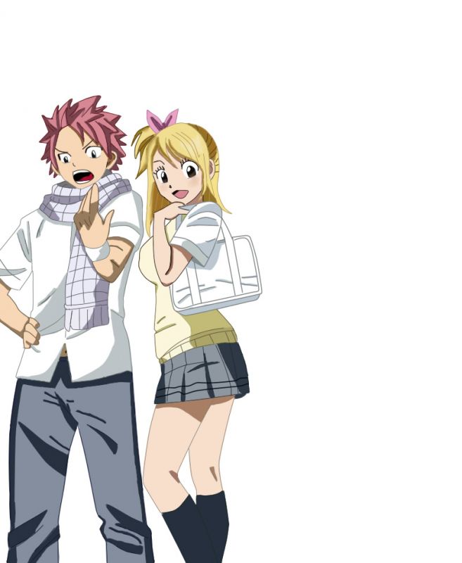 fairy tail natsu and lucy kiss