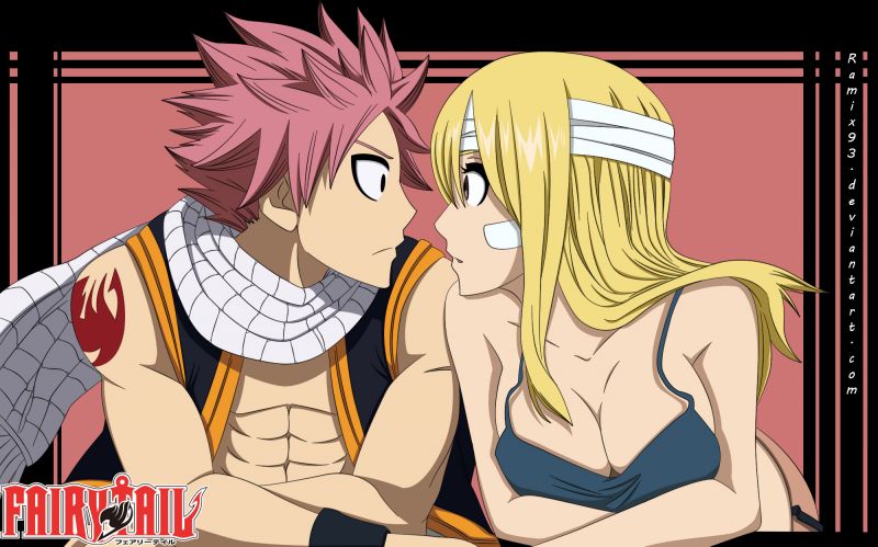 fairy tail natsu and lucy drawing