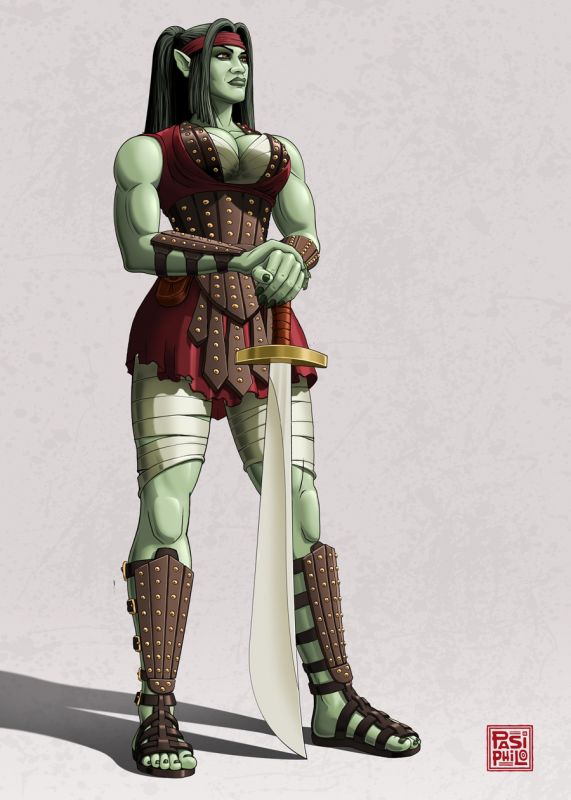 dungeons and dragons female orc