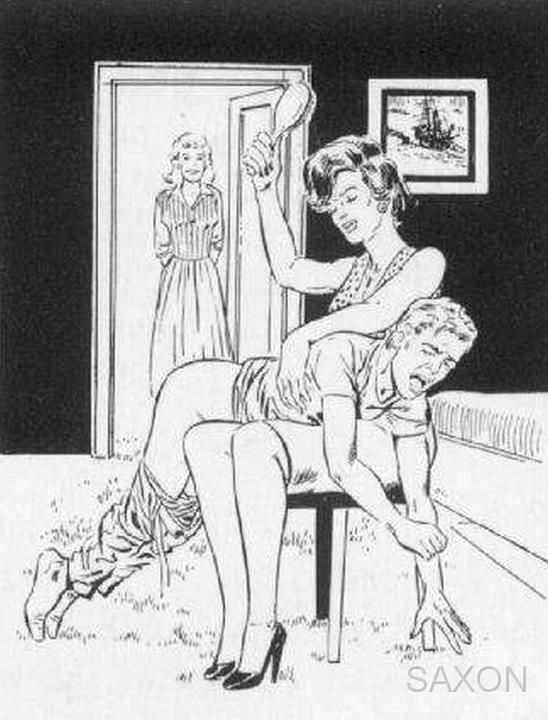 spanking illustrations