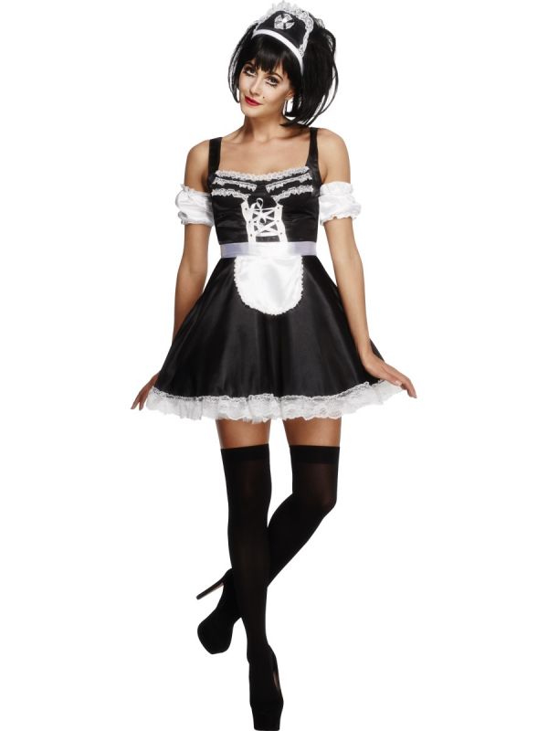 frilly french maid uniforms