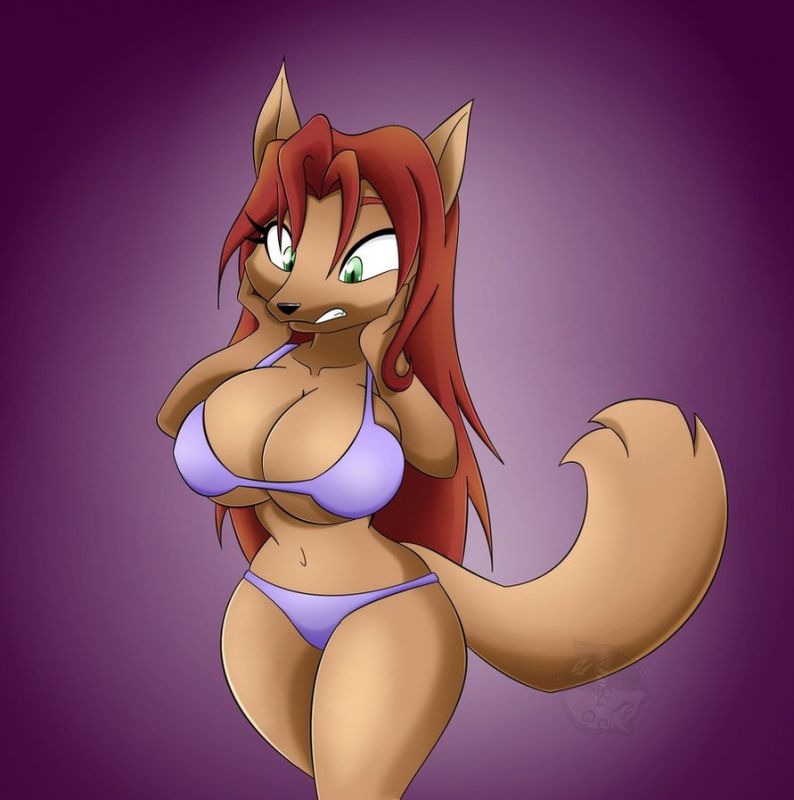 female furry breast inflation
