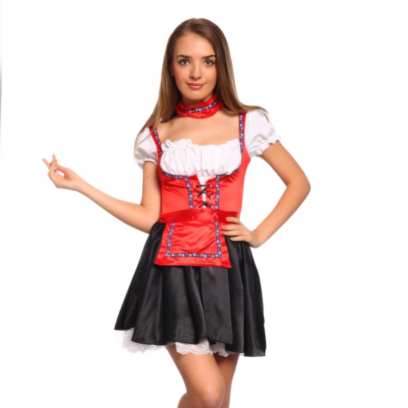 german beer maid cartoon