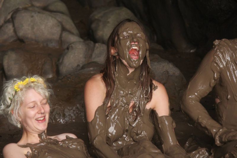 Nude Women In Mud Orgasm.