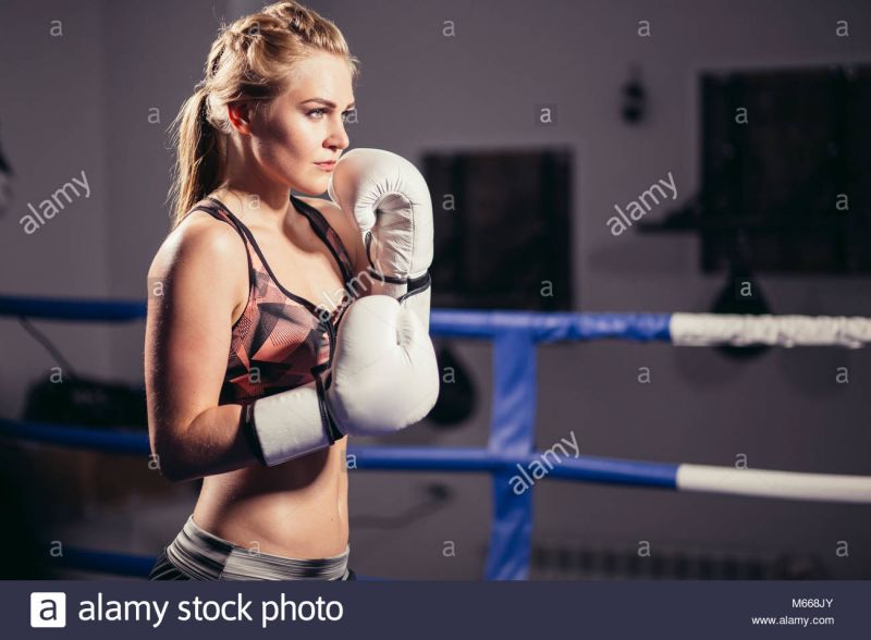 girls in boxing gloves