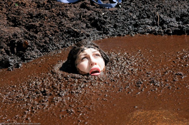 girl pleading in quicksand