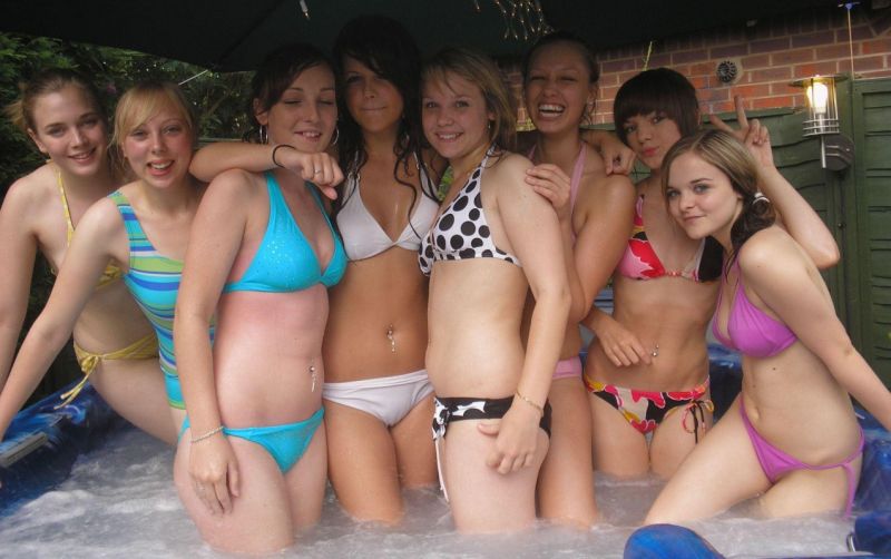 young girls in their bikinis