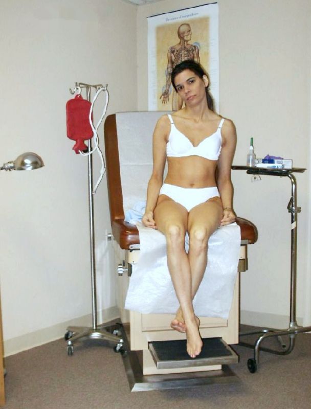 gynecological exam chair position