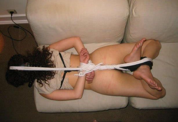 blindfolded handcuffed cum soaked