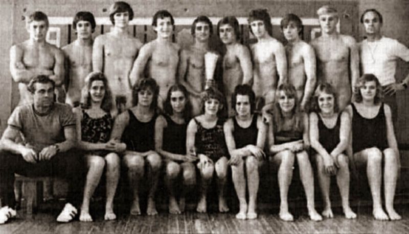 nude swim gymnastics team