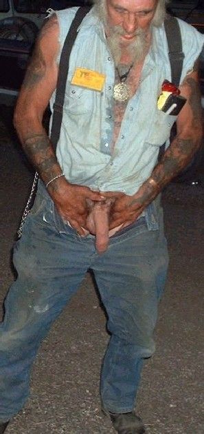 homeless dude with dick out