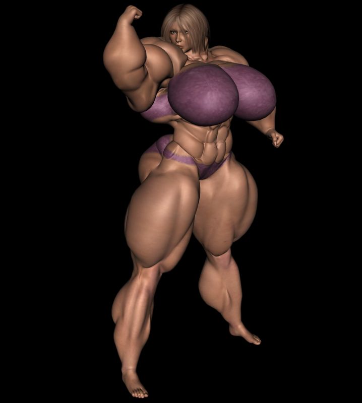 female muscle growth cartoon