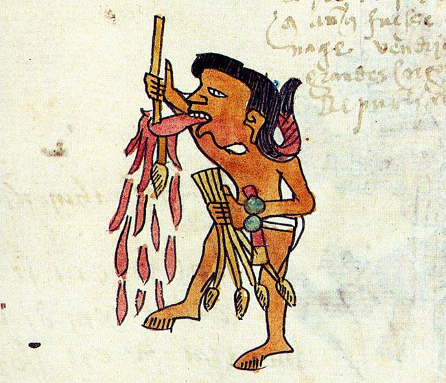 how did mayans sacrifice