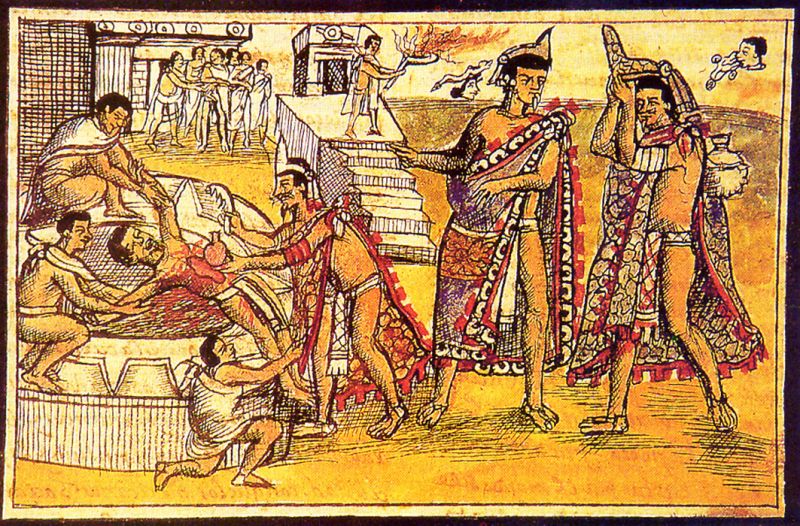 mayan sacrifice methods