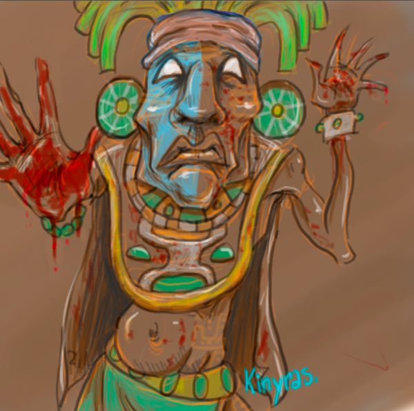 maya priest sacrifice