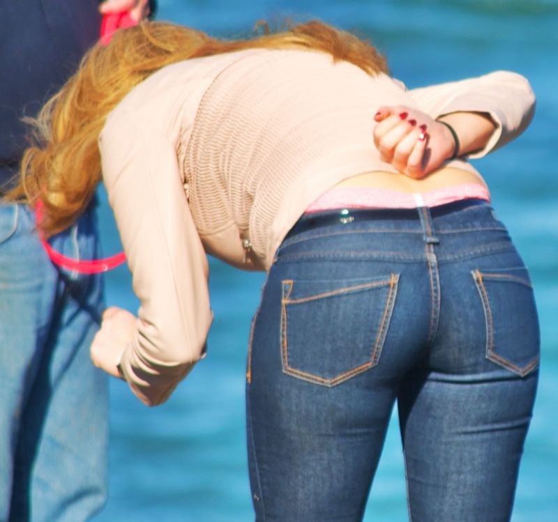 thin wife in tight jeans