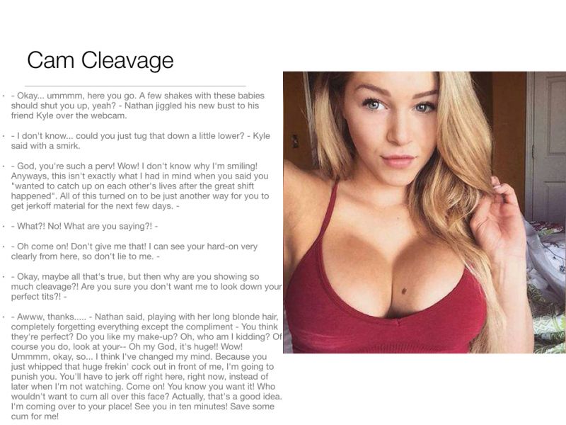 sexy moms cleavage captions