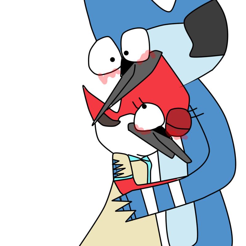 mordecai and rigby drawings