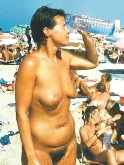 topless at the beach