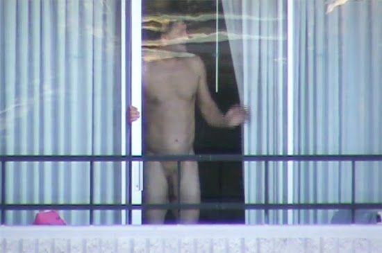 neighbor caught naked