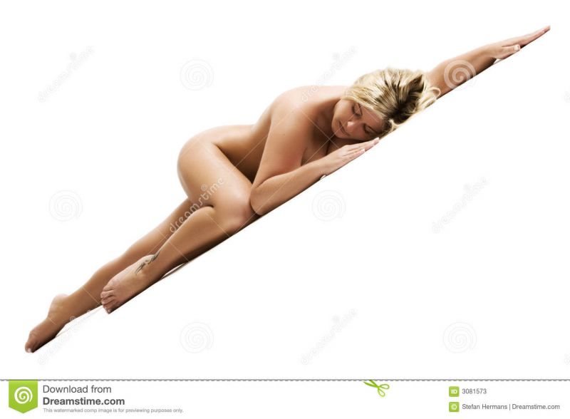 unclothed woman lying down