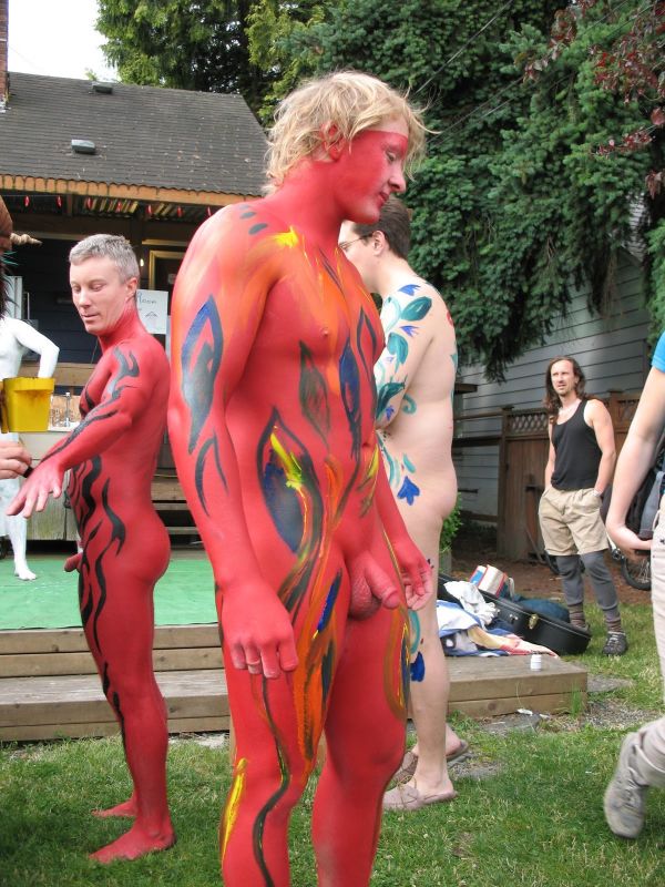 body painting female nude