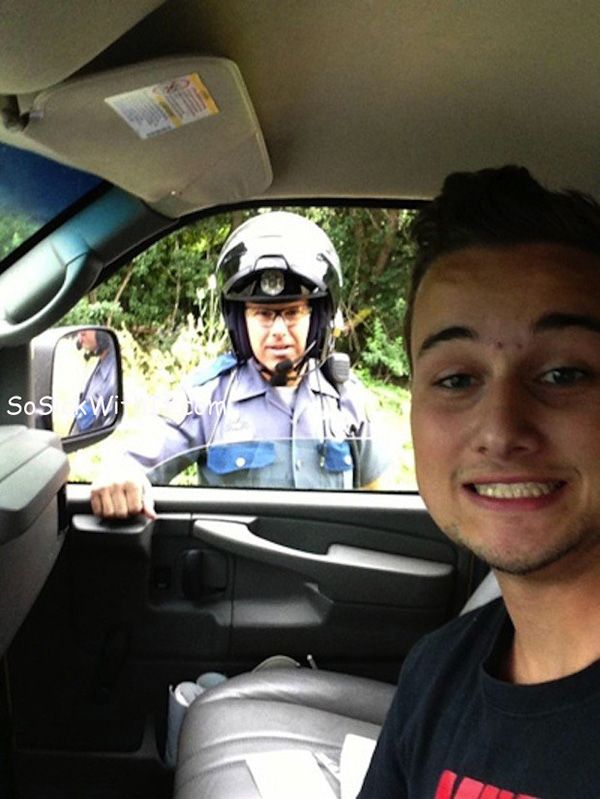 police officer lewd selfies
