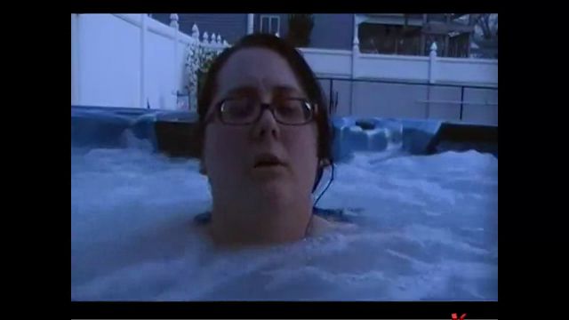 female pool jet masturbation