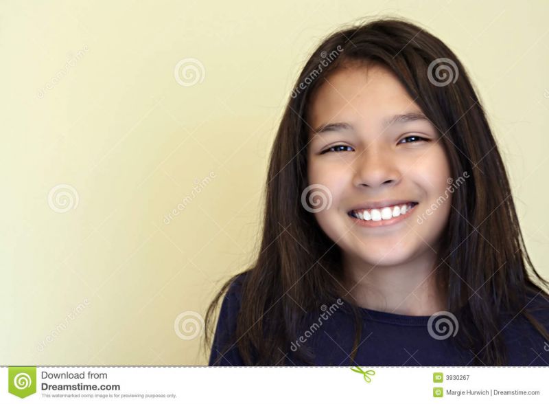 cute hispanic female teenager