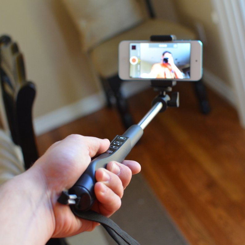 selfie with remote extender