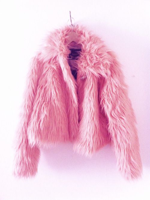 pink fur coat tumblr