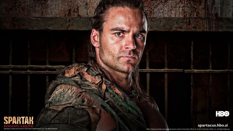 who plays gannicus in spartacus