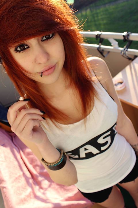teen girl with red hair
