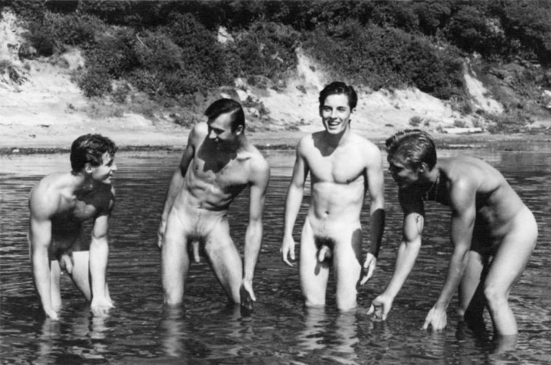 vintage nude male swim team