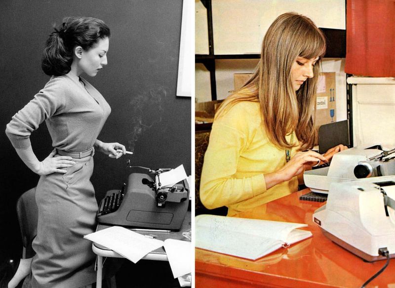 woman secretary vintage