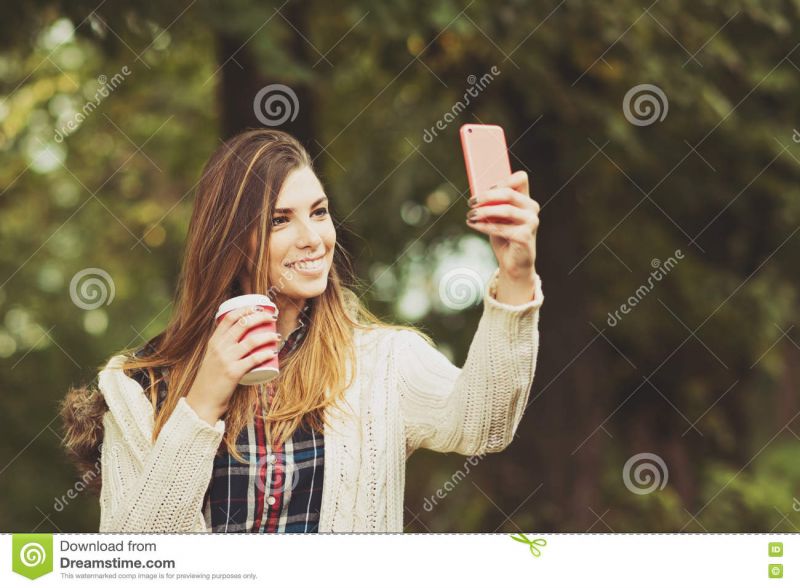 a cup tits selfie
