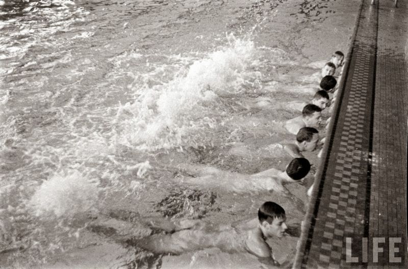 vintage gym swimming