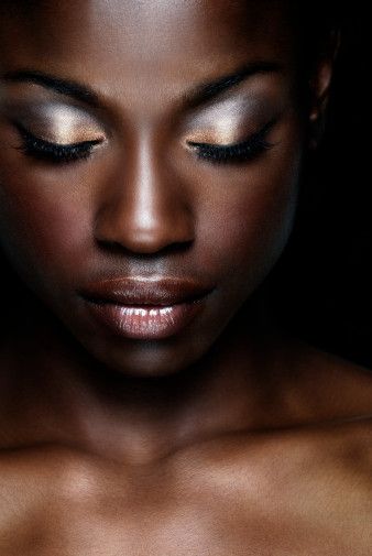 african woman face side profile