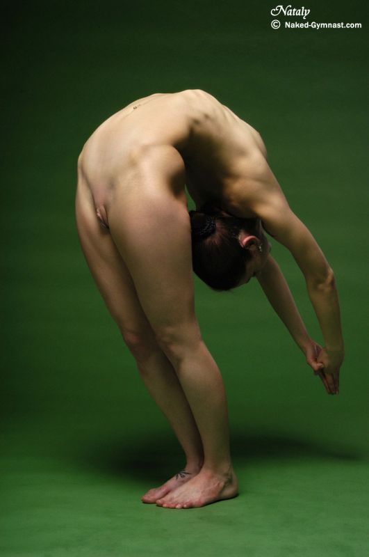 nude female yoga
